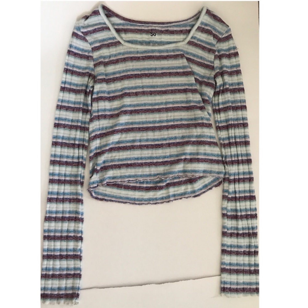 kohls so brand square neck long sleeve